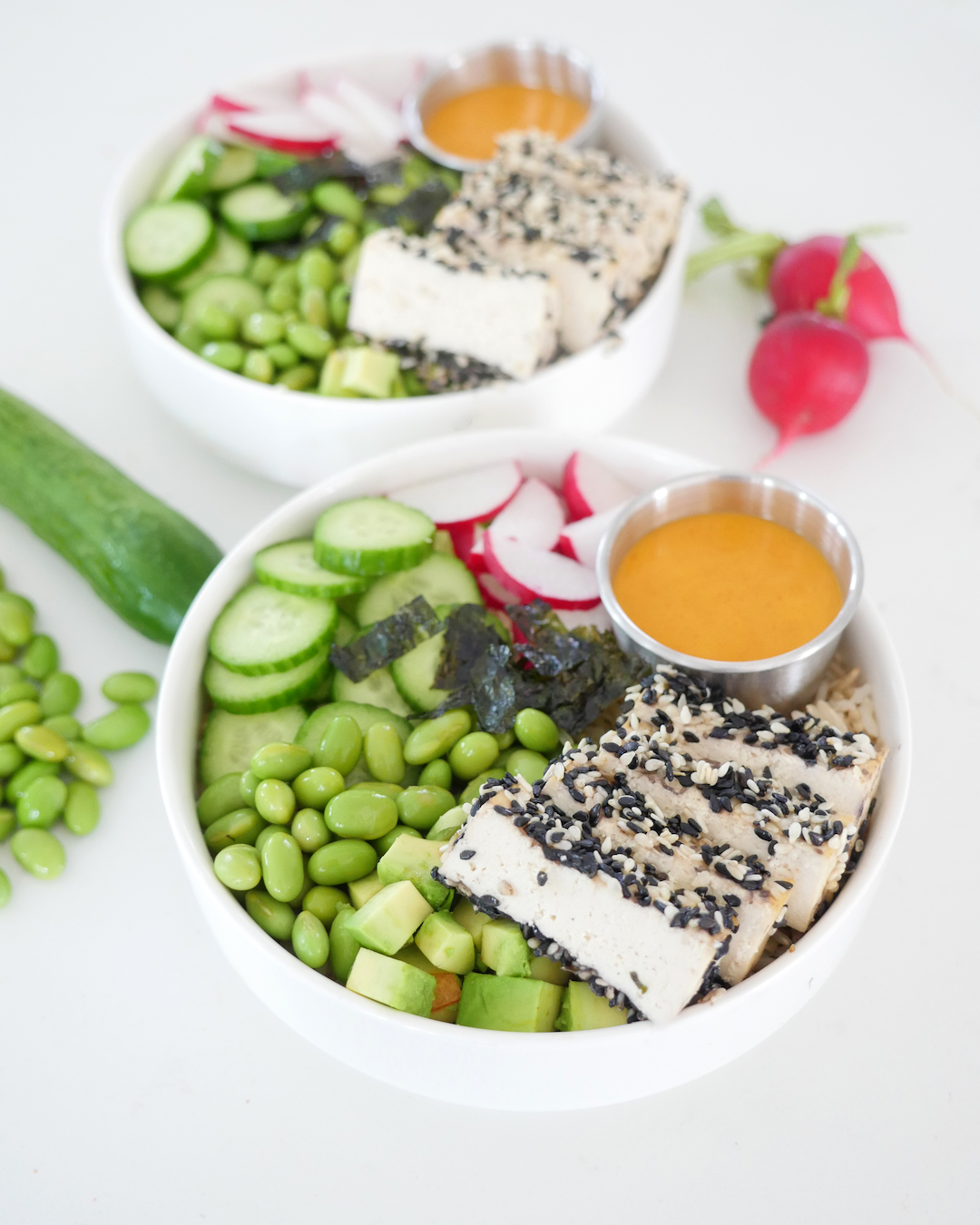 Sesame-Crusted Tofu Poke Bowl1