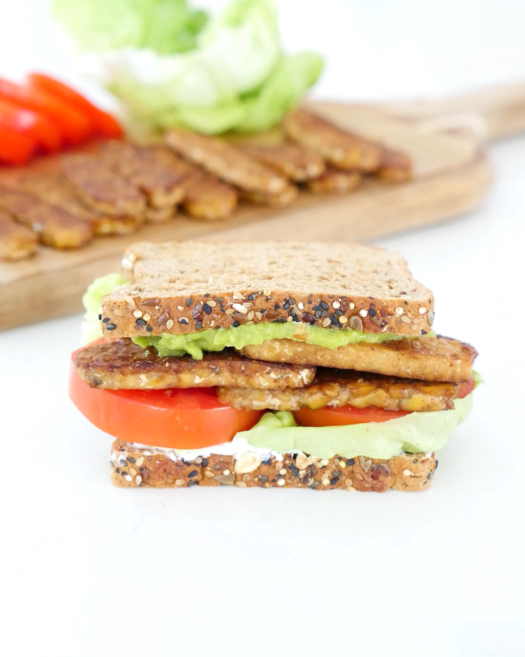 Tempeh Bacon “BLT” Sandwich2