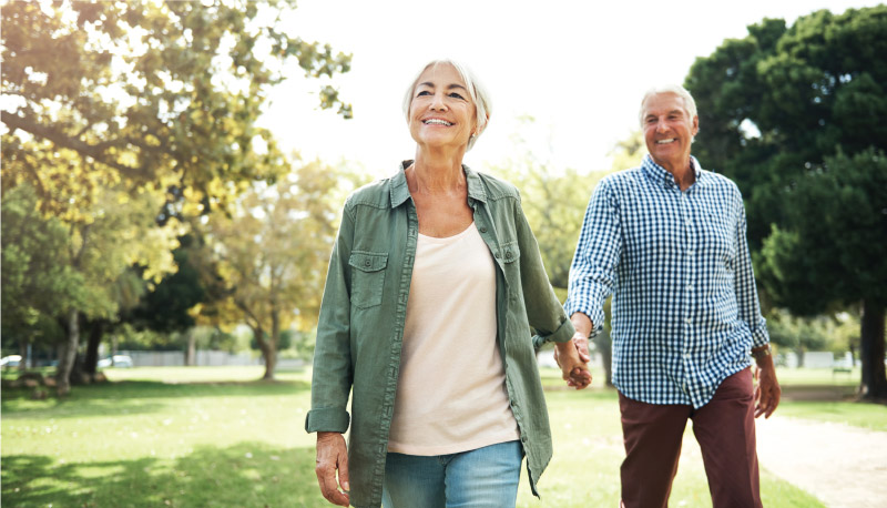 Older Couple Walking