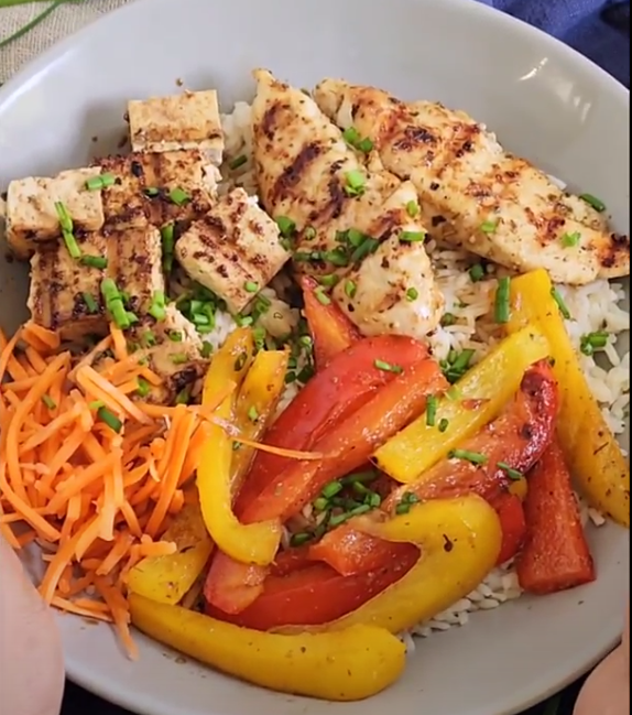 Chicken Teryaki Tofu Bowl