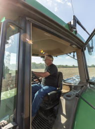 Man in a Tractor